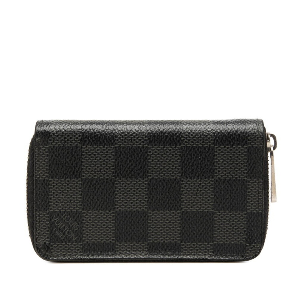 Louis Vuitton Damier Graphite Zippy Coin Purse Wallet/Coin Case, Purse, N6307...